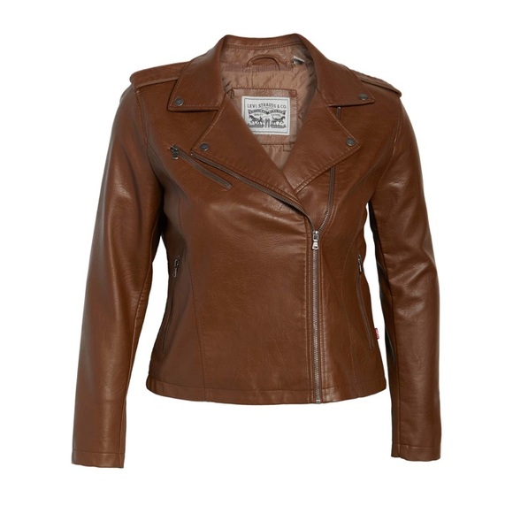 Levi's Jackets & Blazers - Levi’s Brown faux leather jacket